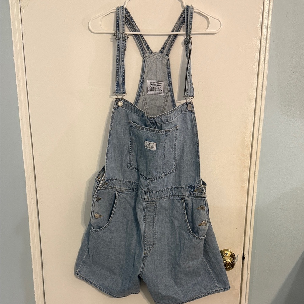 Levi's Classic Blue Denim Overalls
